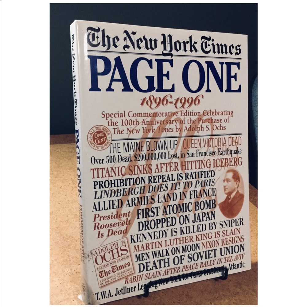 The New York Times oversized coffee table book